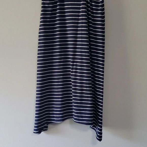 Lily Pulitzer Jennalyn 100% Pima Cotton  Swing Dress XS Navy Blue White Stripe - Picture 8 of 12